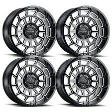 (Set-4) Raceline Warp Black Machined 22x12 6x135 -44mm Wheels Rims 22 Inch picture