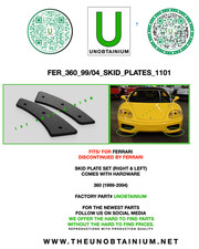 FITS/FOR FERRARI 360 SKIDPLATES picture