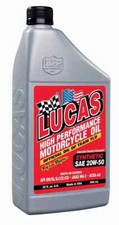Lucas 10702 Synthetic 20W50 High Performance Motorcycle Oil 1 Qt Bottle - Single picture