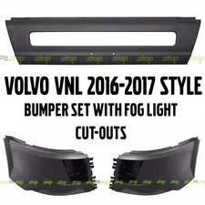 VOLVO VNL 2016-17 STYLE BUMPER SET WITH FOG CUT-OUT LEFT RIGHT CENTER picture