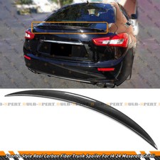 For 2014-2024 Maserati Ghibli Sport S Style Real Carbon Fiber Trunk Spoiler Wing picture