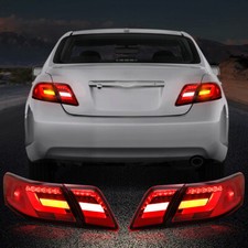 For 2007-2011 Toyota Camry CE XLE Rear Lamps Pair VLAND LED Taillights Red Clear picture