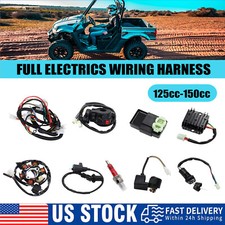 Electric Wiring Harness Loom Kit CDI Stator for GY6 125cc 150cc ATV Quad GO Kart picture