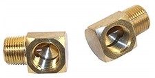 Empi 90 Degree 3/8 Inch NPT to 3/8 Inch NPT Fittings - Pair - 9227 picture
