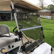 For 1982-2000.5 Club Car DS Golf Cart Folding Smoke Tinted Windshield Windscreen picture