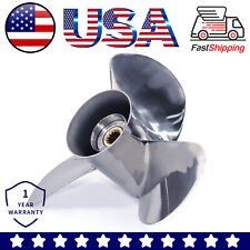 Stainless Steel Outboard Propeller 13 1/4x17 For Johnson Evinrude 40-140HP RH picture