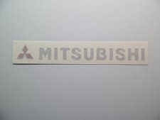 New 93-99 Mitsubishi Rear Logo Flat Badge Decal Eclipse Mirage FTO GS-T GSX GS picture
