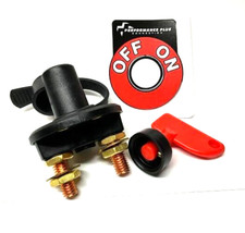 Racing Master Battery Quick Disconnect Cut/Shut Off Safety Switch w/Off On Decal picture