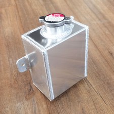 ✅1.2L Universal Aluminum Expansion Coolant Overflow Reservoir Tank Bottle Natura picture