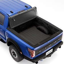 5.5ft Low Profile Flip Up Truck Bed Tonneau Cover for 15-26 Ford F-150, Sturdy picture