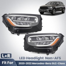 For 2020-2022 Mercedes-Benz GLC-Class X253 LED Headlight Non-AFS Left+Right Pair picture