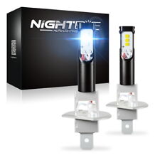 NIGHTEYE LED Fog Lights Bulbs H1 6000K Super Bright 160W Driving Light DRL Lamp picture