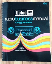 Original 1977 DELCO GM Radio Business Dealer MANUAL + Extra's Vintage RARE picture