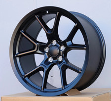 20x11 SRT Matte Black Wheels Fits WIDEBODY Dodge Challenger Charger 20