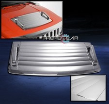 2006-2010 HUMMER H3 HOOD DECK VENT PANEL HANDLE COVER TRIM BEZEL CHROME 3PCS SET picture