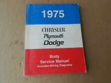 1975 Chrysler Plymouth Dodge Body Service Manual with Wiring Diagrams Factory picture