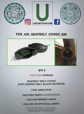 FITS/FOR  FERRARI F430 SEATBELT BOLT COVERS (QTY 2) picture