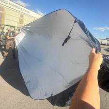 CAR COVER (16 ft) Heavy-Duty Waterproof All-Weather w/ Soft Lining & Lock Navy picture