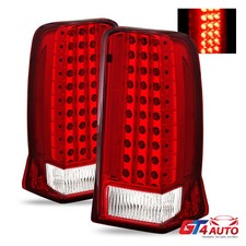 Red Clear LED Brake Tail Lights For 2002-2006 Cadillac Escalade picture