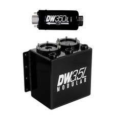 DeatschWerks for 3.5L Modular Surge Tank (Incl. 1 DW350iL In-Line Fuel Pump) picture