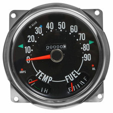 Jeep CJ 17206.04 Speedometer Cluster 0-90 MPH 1955-79 Jeep CJ3, CJ5, CJ6, CJ7 picture
