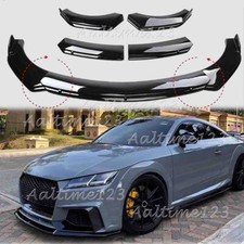 For Audi TT TTS Quattro Front Bumper Lip Splitter Spoiler Body Kit Glossy Black picture
