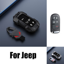 Zinc Alloy Silicone Car Key Case Cover For Dodge For Jeep Cherokee Chrysler 300C picture