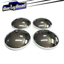 Chrome 10.5” Baby Moon Center Wheel Hub Caps (Set of 4) Universal, STEEL Hubcaps picture