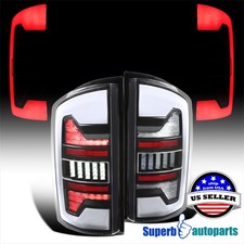 For 2007-2008 Dodge Ram 1500 2500 Full LED Black Tail Lights + Brake Lamps picture