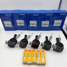 5X Ignition Coil & Spark Plug For Volvo C30 C70 S40 S60 V50 UF517  picture