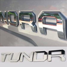 3D Chrome Letters Emblem for 2014-2021 Tundra Tailgate Insert Badges Rear Decal picture