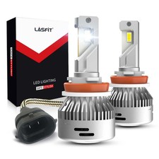 Lasfit H11 LED Headlight Low Beam Bulb 6000K 6000LM Flux Beam LAplus Series 60W picture