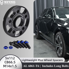 BONOSS 4X 12+15mm 5x112 66.5 Wheel Spacers for Mercedes E350 W211 W212 E200 E260 picture