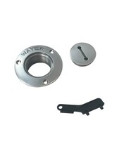 Perko 0528 Water Deck Fill, 3 5/8in Flange OD, For 1 1/2in Pipe, w/ Key, NEW OEM picture
