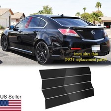 4Pcs Glossy Piano Black Window Door Pillar Posts Covers For 2009-2014 Acura TL picture