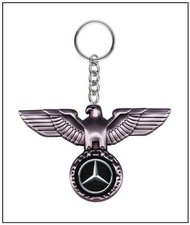 GERMAN EAGLE w/ MERCEDES BENZ Emblem Keychain -  2 5/8