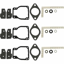 (3 Pack) Carburetor Kit for Mercury Mariner 30 40 50 55 60 70 75 80 90 100 115 picture
