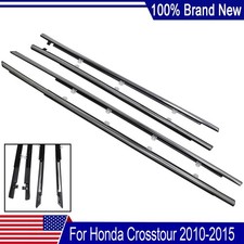 4Pcs Outside Chrome Window Moulding Weatherstrips For 2010-2015 Honda Crosstour picture