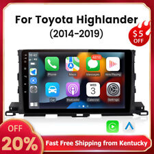 For 2014-2019 Toyota Highlander  Carplay Car Stereo Radio Android 12 GPS BT picture