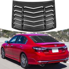 2013-2017 Honda Accord Sedan Rear Window Louver GT Lambo Style Matte Black picture