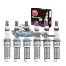6 NGK RUTHENIUM HX SPARK PLUGS LKAR8BHX 91784 NISSAN GTR R35 3.8L VR38DETT RACE picture