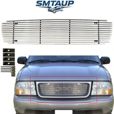 Grille Insert For 1998-2003 GMC Jimmy/Sonoma Front Polished Billet Grill Chrome picture