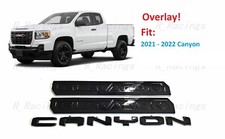 Overlay 3PCS Gloss black Door Rear Elevation Canyon Emblems Fit 2021-2022 Canyon picture
