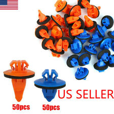 100pcs Orange&Blue Trim Moulding Clips For Toyota 4Runner Sequoia Tacoma picture