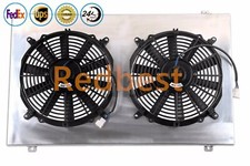 CC161 ALUMINUM SHROUD ELECTRIC FAN FITS 68-90 CHEVY CHEVELLE EL CAMINO IMPALA GM picture