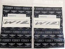 Bentley Continental GT GTC Flying Spur W12 Fender Speed Badge Set 3W8853675D picture