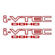 [#38] 2x Red i-VTEC DOHC Vinyl Decal Stickers Emblem For Honda Acura ivtec picture