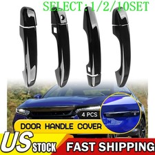 For 18-22 Honda Accord GLOSS BLACK Door Handle Covers WITH Front Smartkey 1~10X picture