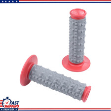 7/8 Universal Motorcycle Handlebar Grip Rubber Gel Dual Density CRF EXColor: Red picture