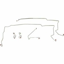 1984-86 Ford Mustang SVO Front Brake Line Kit Steel-ZKT8401OM picture